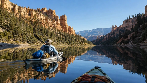 Guests exploring the canyon landscape