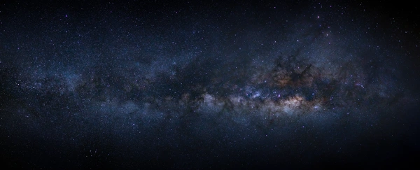 Rendering of the Milky Way over Bryce Canyon country at night