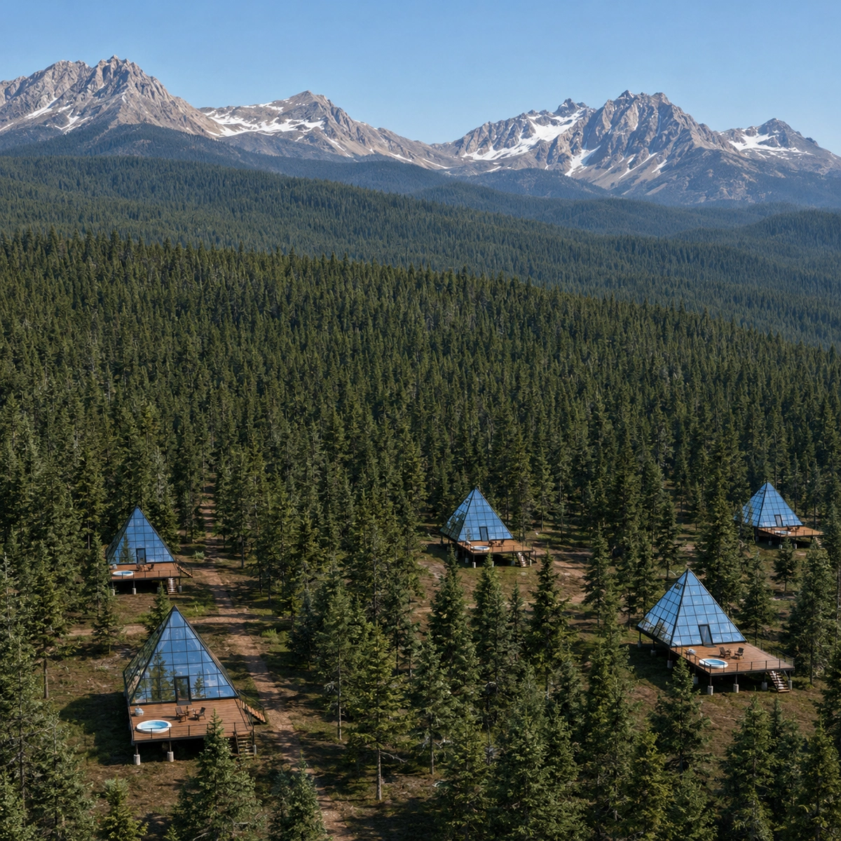 Glacier National Park alpine forest