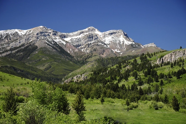 Montana peaks above the pyramid deck